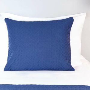 Mitre Essentials Quilted Waffle Cushion Cover Denim - HN840 - 1