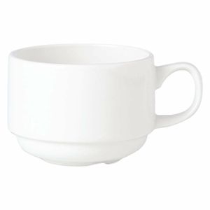 Steelite Simplicity White Stacking Slimline Cups 170ml (Pack of 36) - V0101 - 1