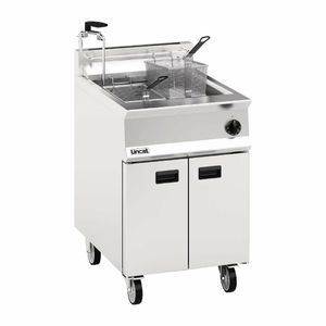 Lincat Opus 800 Single Tank Twin Basket Free Standing Natural Gas Filtration Fryer OG8107/OP - DM535-N - 1