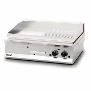 Lincat Opus 800 Half Ribbed Propane Gas Griddle OG8202/R/P - DM547-P - 3
