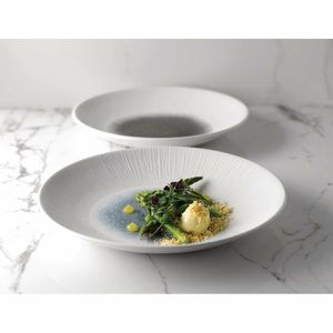 Churchill Bamboo Centre Print Deep Coupe Plates Quartz Black 281mm (Pack of 12) - FC190 - 3