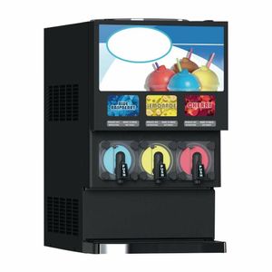 Blue Ice Carbonated Triple Slush Machine T516-3 - 1