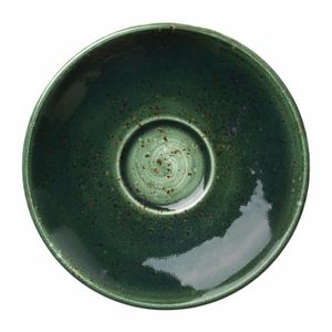 Steelite Vesuvius Burnt Emerald Saucers 125mm (Pack of 12) - 1