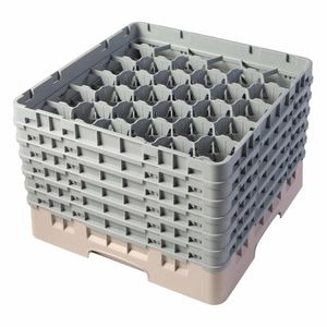 Cambro Camrack Beige 30 Compartments Max Glass Height 298mm - CZ107 - 1