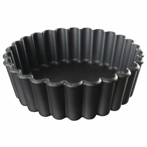 Matfer Bourgeat Exoglass Mini Pie Moulds Fluted 100mm (Pack of 12) - DN949 - 1