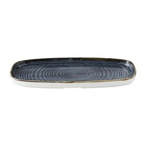 Churchill Stonecast Blueberry Chefs' Walled Oblong Plate 300mm (Pack of 6) - DX026 - 3