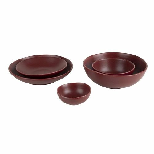 Olympia Build A Bowl Red Flat Bowl - 195x45mm (Box 6) - CU123 - 4