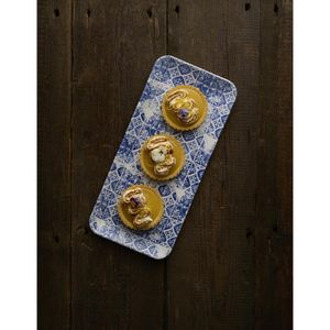 Churchill The Makers Collection Organic Rectangular Platters Porto Blue 179mm (Pack of 12) - DX153 - 3