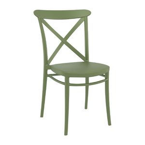 Cross Side Chair Olive Green (Pack of 2) - HS602 - 1