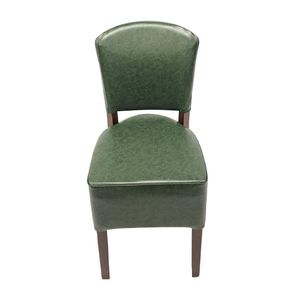 Hanoi Dining Chair In Dark Walnut with Bison Vinyl Cedar (Pack of 2) - HP755 - 3
