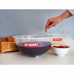 Araven Polypropylene Mixing Bowl Transparent 2.5Ltr - GL976 - 2