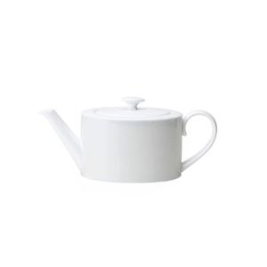 William Edwards Spiro Oval Teapots 550ml White (Pack of 6) - VV3004 - 1