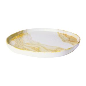 Churchill Tide Gold Organic Walled Plates 255mm (Pack of 6) - HX168 - 3