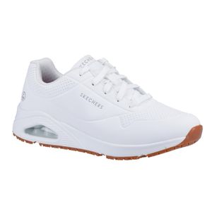 Skechers Womens UNO Slip Resistant Trainers 41 White - BA155-40 - 1