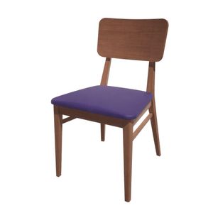 Bolero Bespoke Brenda Side Chair in Blue/Walnut - HT942 - 1