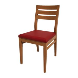 Bolero Bespoke Marty A Side Chair in Red/Oak - HS361 - 1