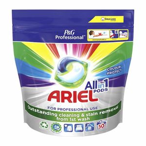 Ariel Professional All-In-1 Pods Washing Liquid Laundry Detergent Colour (Pack of 100) - DZ457 - 1