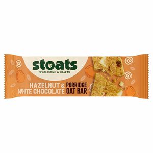 Stoats White Chocolate & Hazelnut Oat Bars 42g (Pack of 24) - HS856 - 1