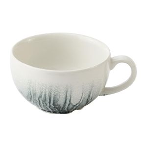 Churchill China Tide Black Cafe Cappuccino Cups 236ml (Pack of 12) - HY964 - 1