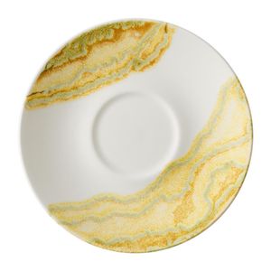 Churchill China Tide Gold Cappuccino Saucers 158mm (Pack of 12) - HY971 - 1
