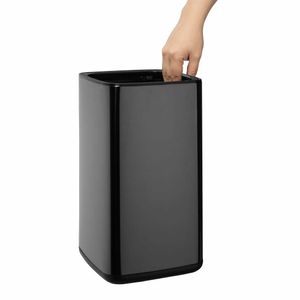 Bolero Square Waste Bin Titanium Black 7Ltr - HX259 - 3