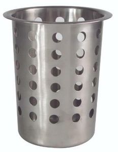 GenWare Stainless Steel Perforated Cutlery Cylinder - 1
