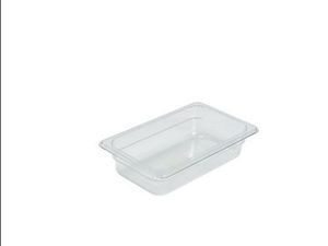1/4 -Polycarbonate GN Pan 100mm Clear - 1