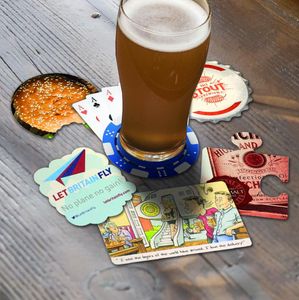 Custom Branded Custom Shaped Premium Beer Mats - 1