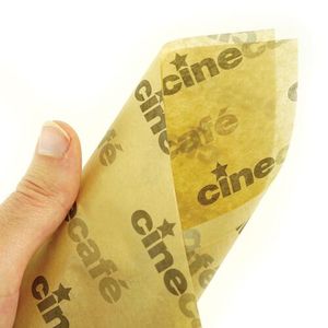 Custom Branded Greaseproof Paper - Brown - 1