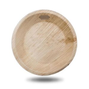 Custom Branded Deep Round Palm Leaf Plate (20cm) - 1