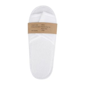 Mitre Essentials Slipperlite Open Toe Slippers White - HR095 - 3