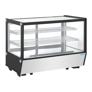 Polar G-Series Countertop Display Fridge Black Square Glass 160Ltr - PG004 - 3