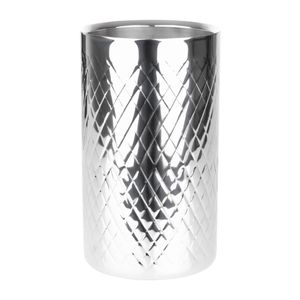 Olympia Geo Double Wall Wine Cooler Stainless Steel - HY133 - 1