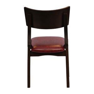 Chelsea Dining Chairs in Dark Walnut with Bison Bordeaux Seats (6 Pack) - JA243 - 3