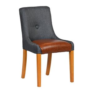 Bath Soft Oak Dining Chair with Sea Back & Tan Seat (6 Pack) - JA294 - 1
