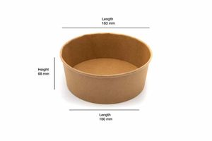 1300ml Kraft Bowl (Case of 300) - 3