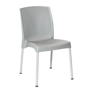 Bolero Elements Polypropylene Plain Side Chairs Grey (4 Pack) - JA920 - 1