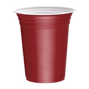 CP004 - Fiesta Red Party Cups 340ml / 12oz Recyclable - Case: 50 - CP004
