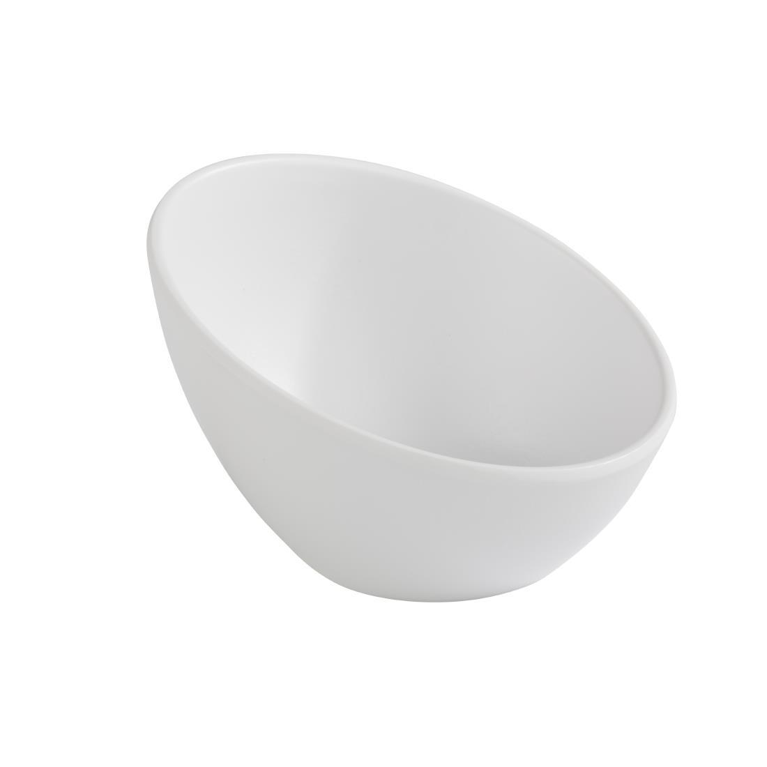 APS Zen Melamine Round Sloped Bowl White 150ml - Each - DA296 - 1