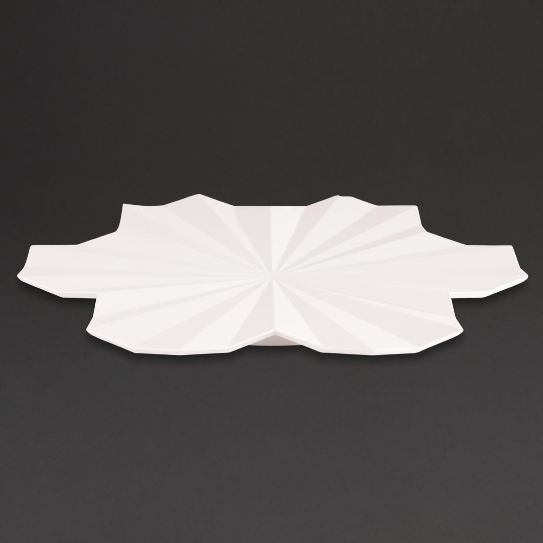 APS+ Lotus Leaf Platter White 465mm - Each - DT782 - 1