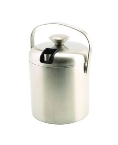 Genware Insulated St/St Ice Bucket & Tong 1.2L - ICBKT - 3