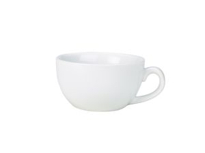 Genware Porcelain Bowl Shaped Cup 25cl/ 8.75oz (Pack of 6) - 322125 - 1