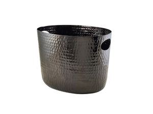 GenWare Black Aluminium Hammered Wine Bucket 30.5cm - HWB12BK - 1