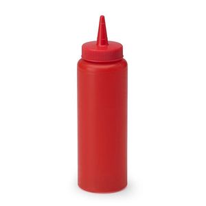 Vollrath 354ml Red Slim Profile Squeeze Dispenser - 1