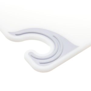San Jamar White 18x24 Saf-T-Grip® Cutting Board - 3