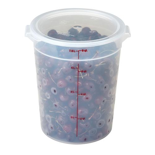 Cambro 7.6L Polypropylene Translucent Round - 3