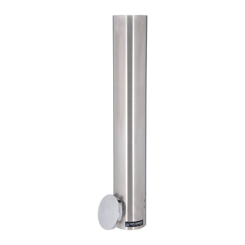 San Jamar 4-10oz Stainless Steel Pull-Type Foam Cup Dispenser - 3