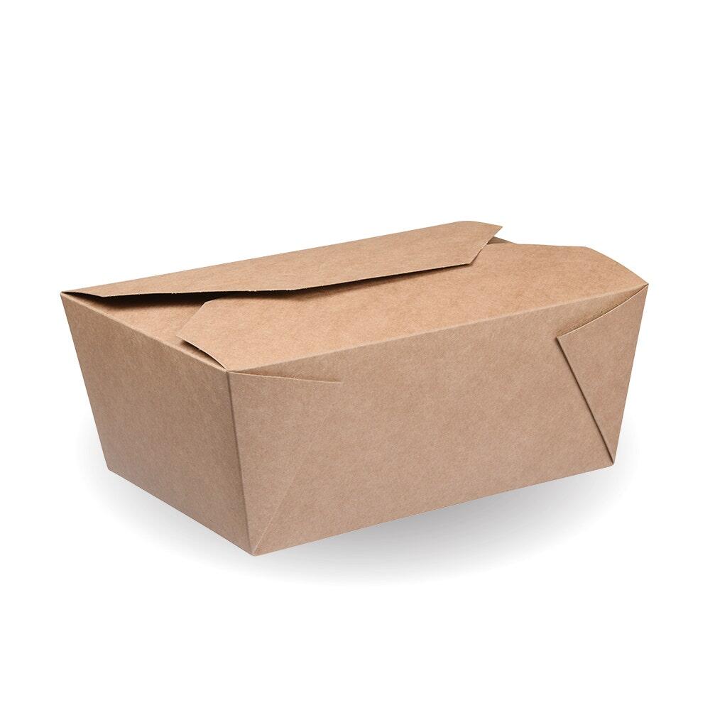 BioPak 1,300ml Kraft #8 Hot Food Boxes (Pack of 300) - BB-LBM-8-UK | Go ...