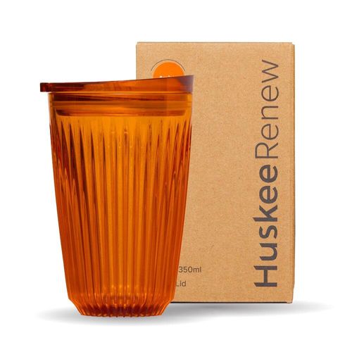 BioPak 12oz HuskeeRenew Amber (X12) (Pack of 12) - HT12PA12-R-UK - 1