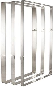 Matfer Heavy Duty Stainless Steel Rectangular Mousse Frame 56.5x36.5x4.5cm - 11554-05 - 1